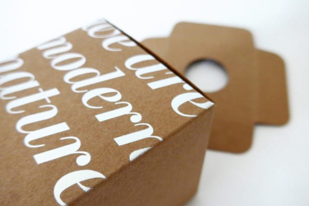 Monat — product gift box with die-cutting and foil blocking